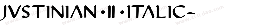 Justinian 2 Italic字体转换